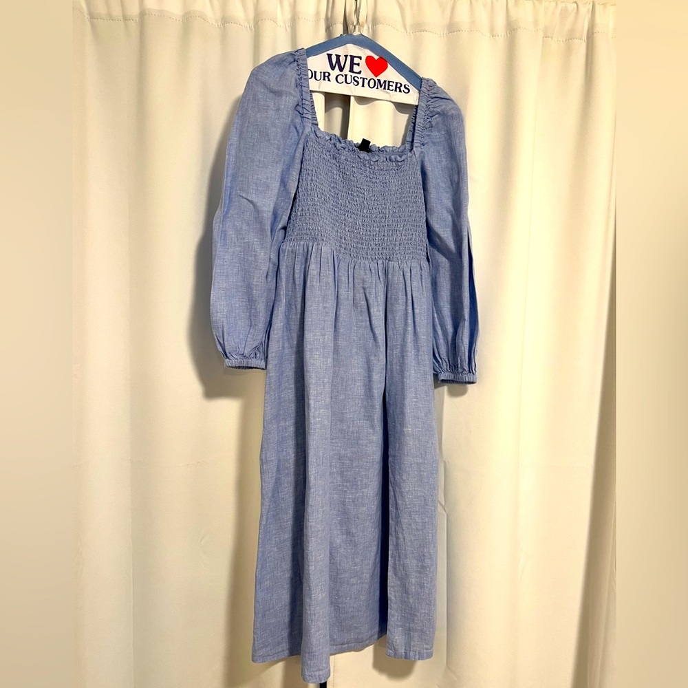 JCrew smocked dress